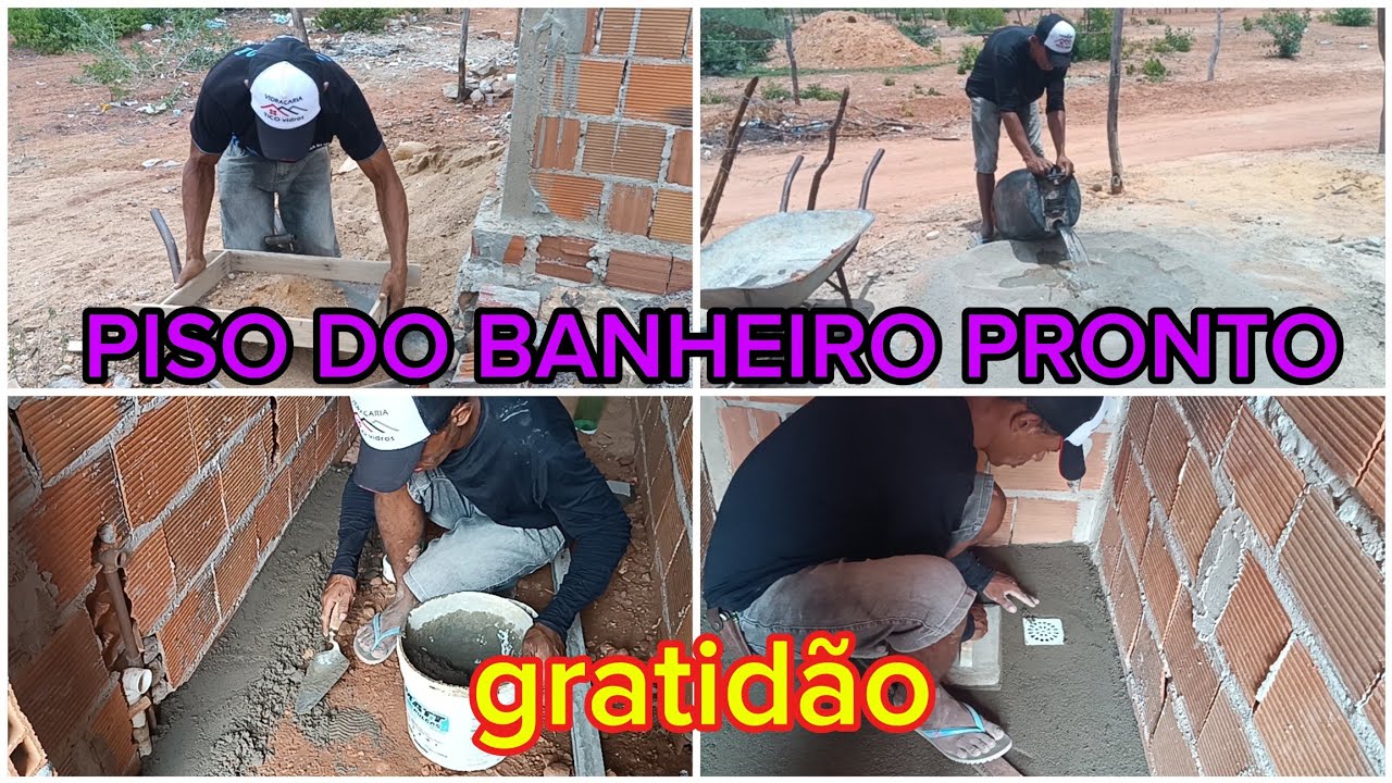 GRATIDÃO POR TUDO//O PISO DO BANHEIRO FICOU PRONTO 