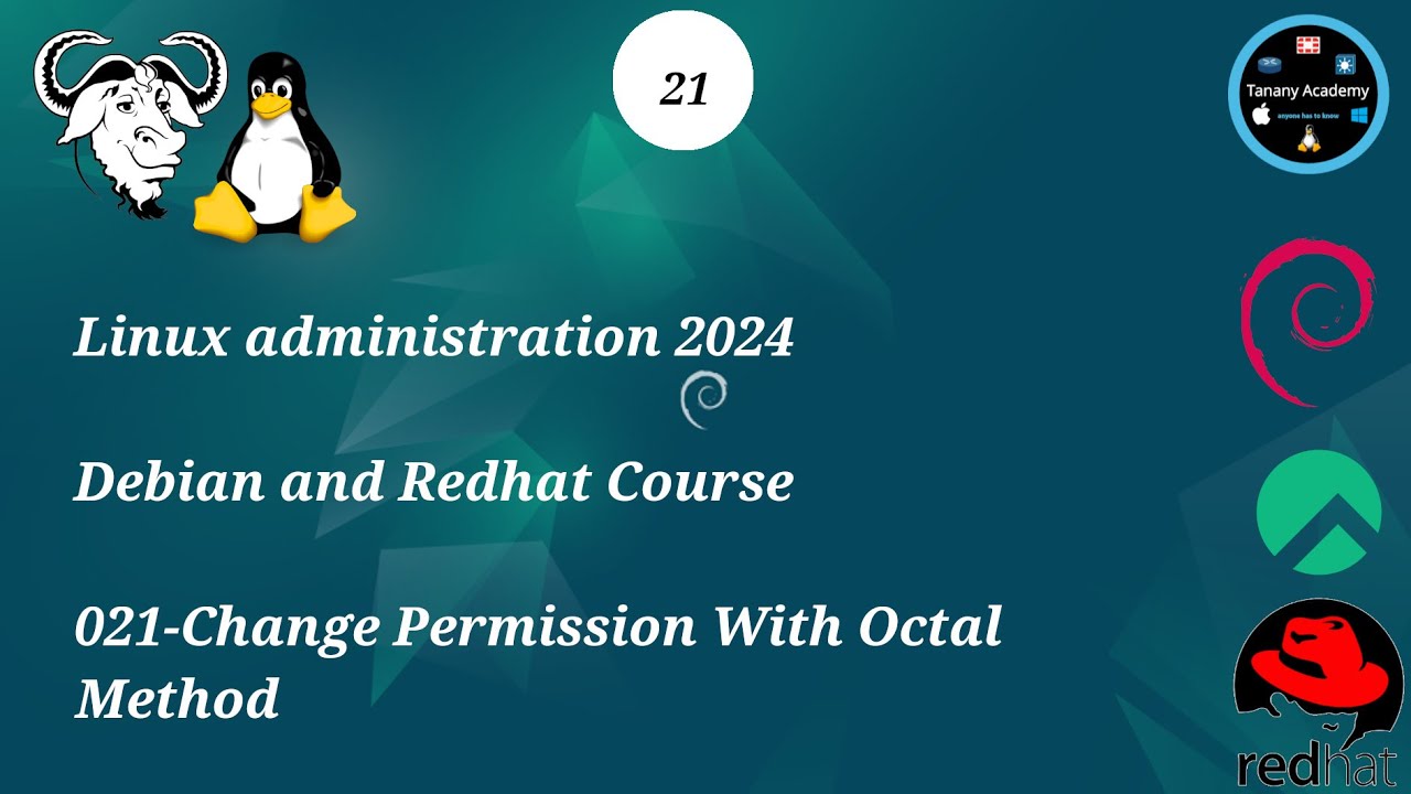021-Change Permission With Octal Method - Linux Course 2024