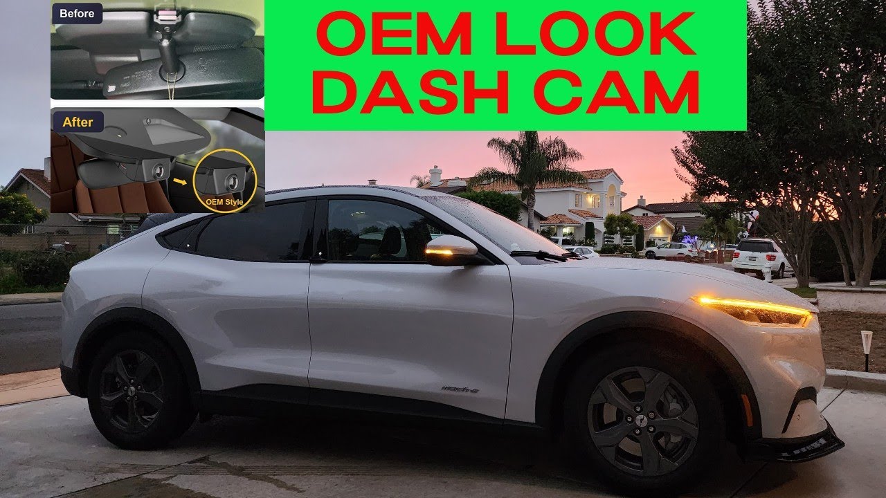 Cleanest Dash Cam install for Ford Mustang Mach-e also made for other cars!