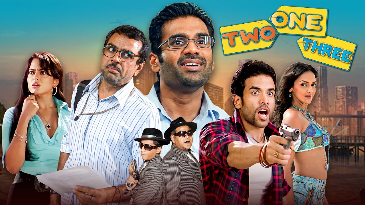 Full Paisa Vasool Comedy Blockbuster💥| One Two Three Full Movie | Paresh R, Suniel Shetty, Tusshar,