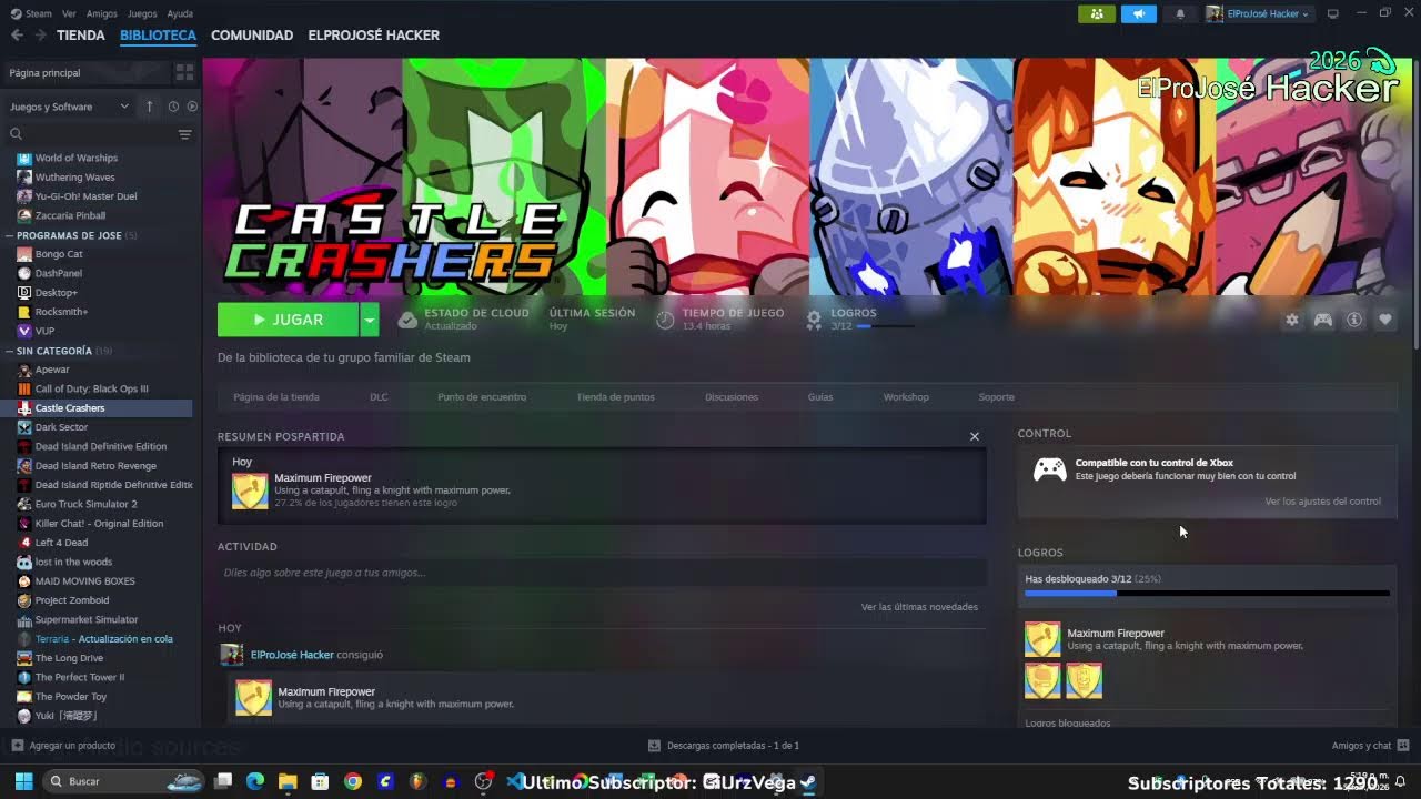 Jugando Castle Crashers en DIRECTO (Estoy en laptop)