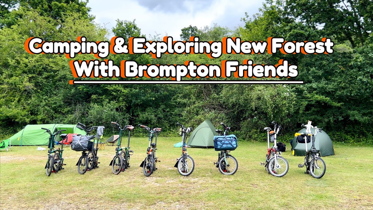 2 nights camping and exploring New Forest with Brompton friends # Bikepacking #