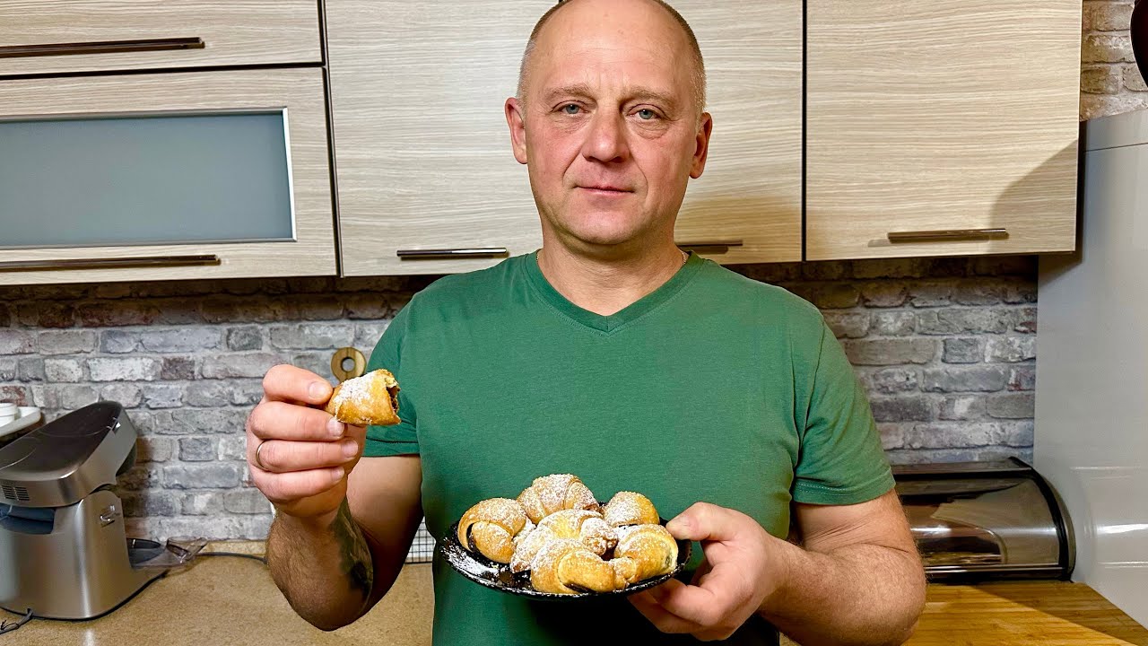 Zrobiłem rogaliki drożdżowe puszyste i szybkie znikają ze stołu w kilka minut