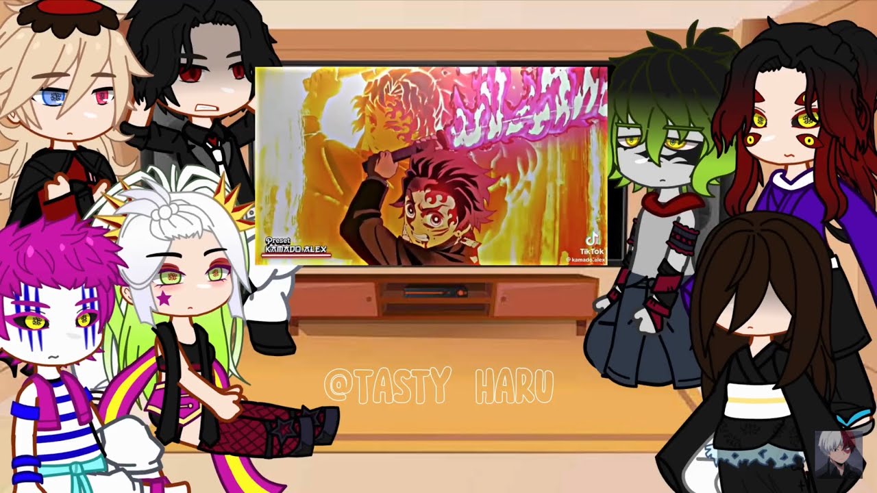 Uppermoons + Muzan react to Tanjiro Kamado||kny||Full Ver||