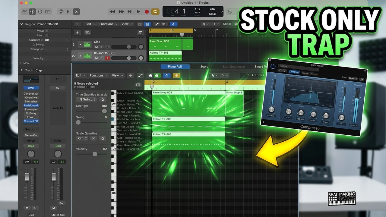 How To Make A Trap Beat Using Stock Sounds In Logic Pro X
