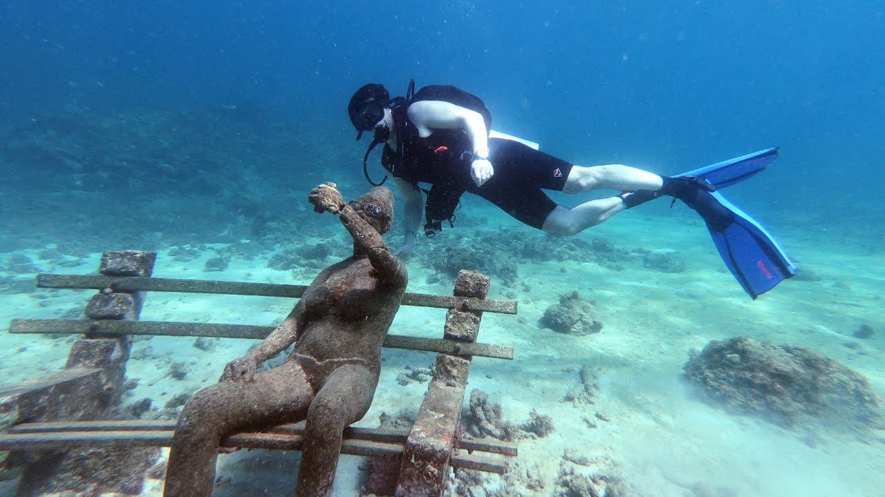 Underwater Sculpture Park in Grenada.