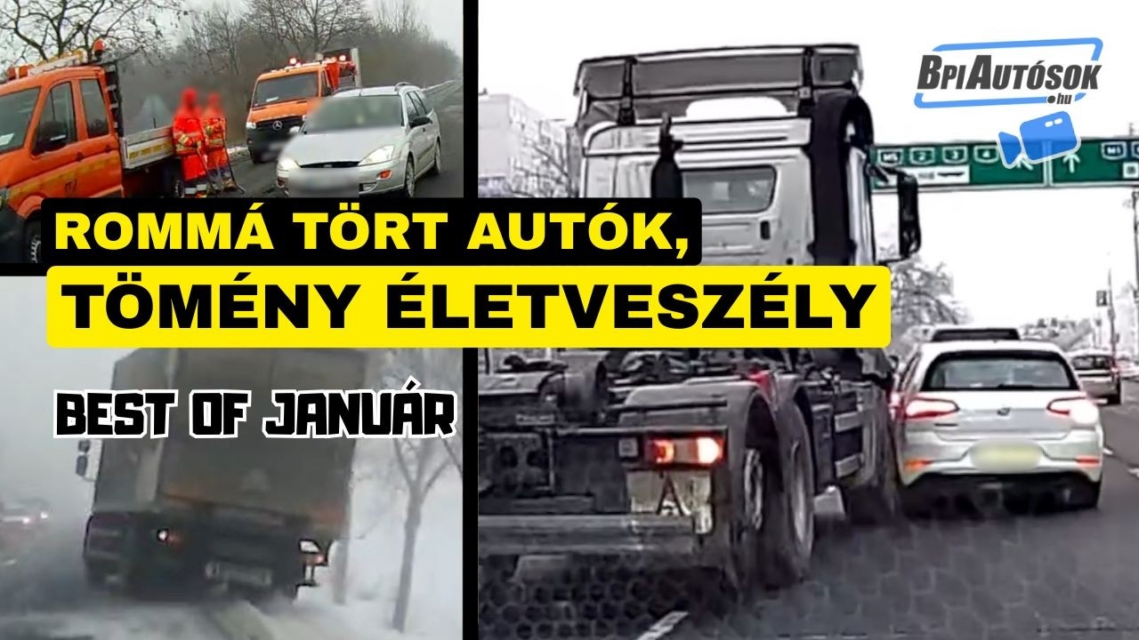 Kemény január az utakon – nem csak az időjárás volt a gond | BpiAutósok Best of Compilation