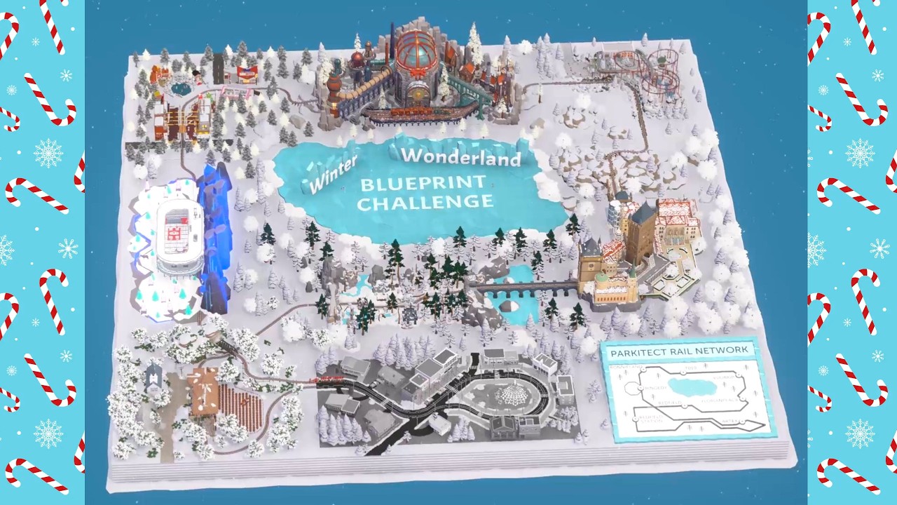 Blueprint Challenge - Giveaway and Showcase of Winter Train Map