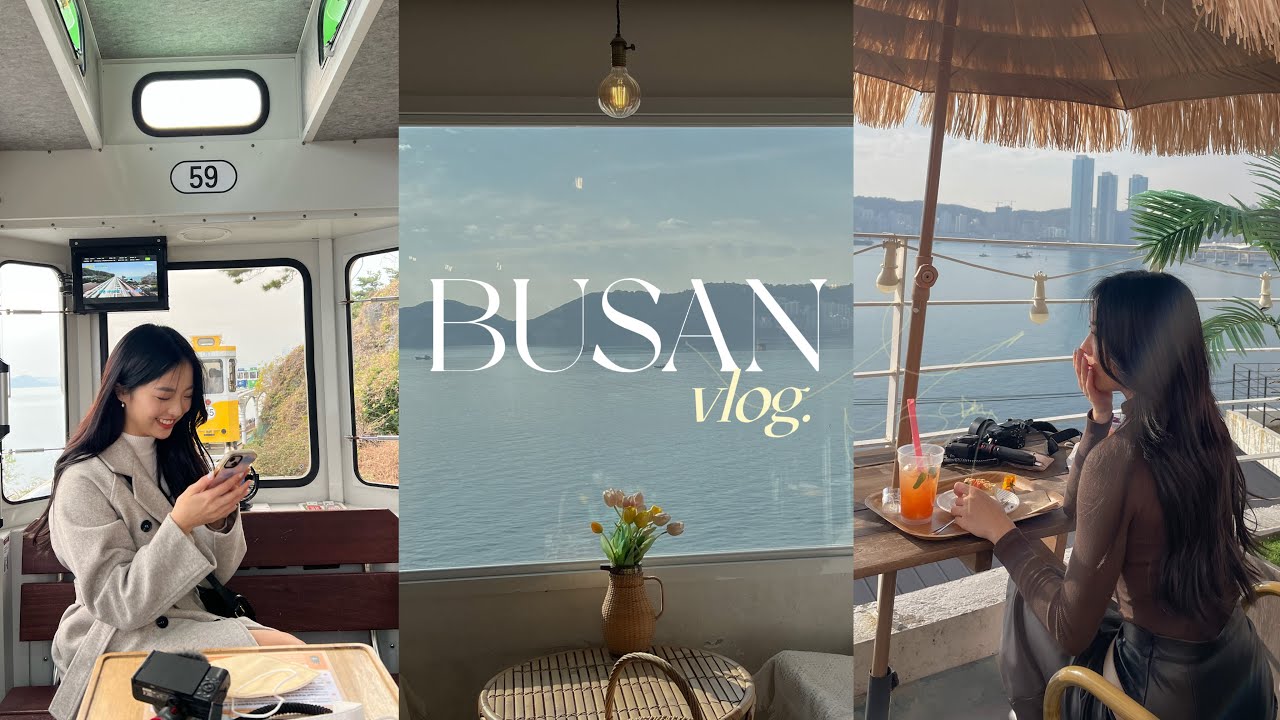 4 DAYS IN BUSAN 🇰🇷 travel vlog | must-visit eateries! ocean cafes, spaland🧖🏻‍♀️,seafood! [EN/KR]