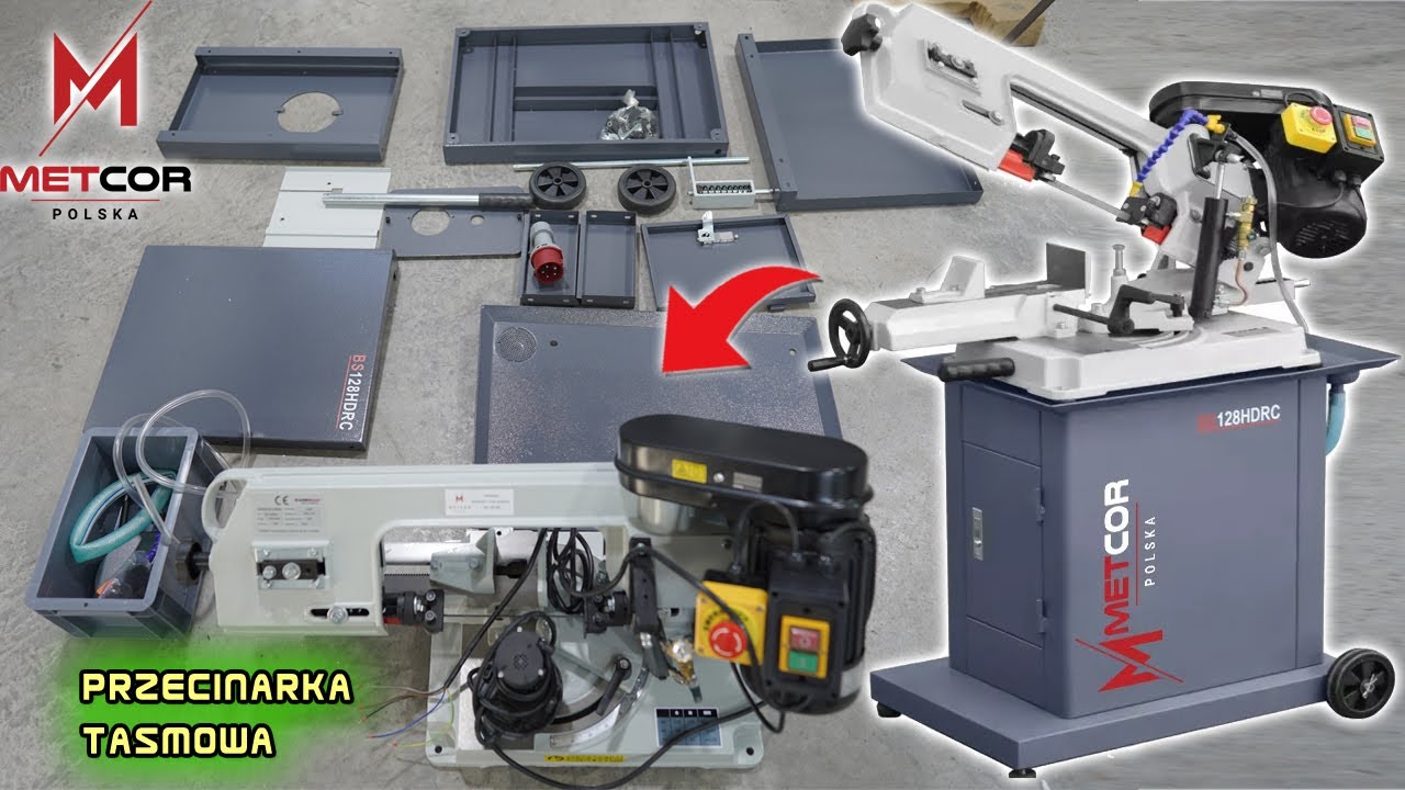 Metcor BS-128HDRC przecinarka taśmowa otwarcie test