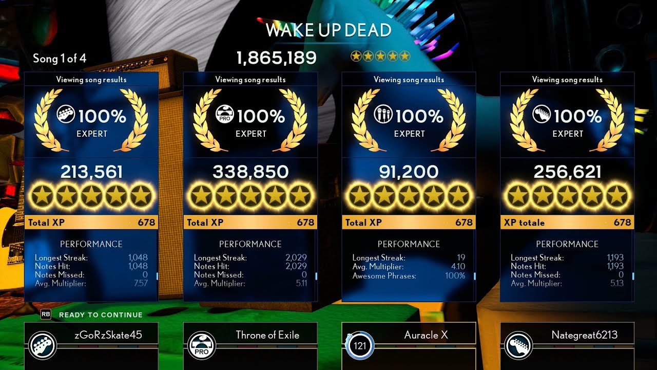 Wake Up Dead ~ by Megadeth - FBFC #560 Colour Glitch on Rock Band 4