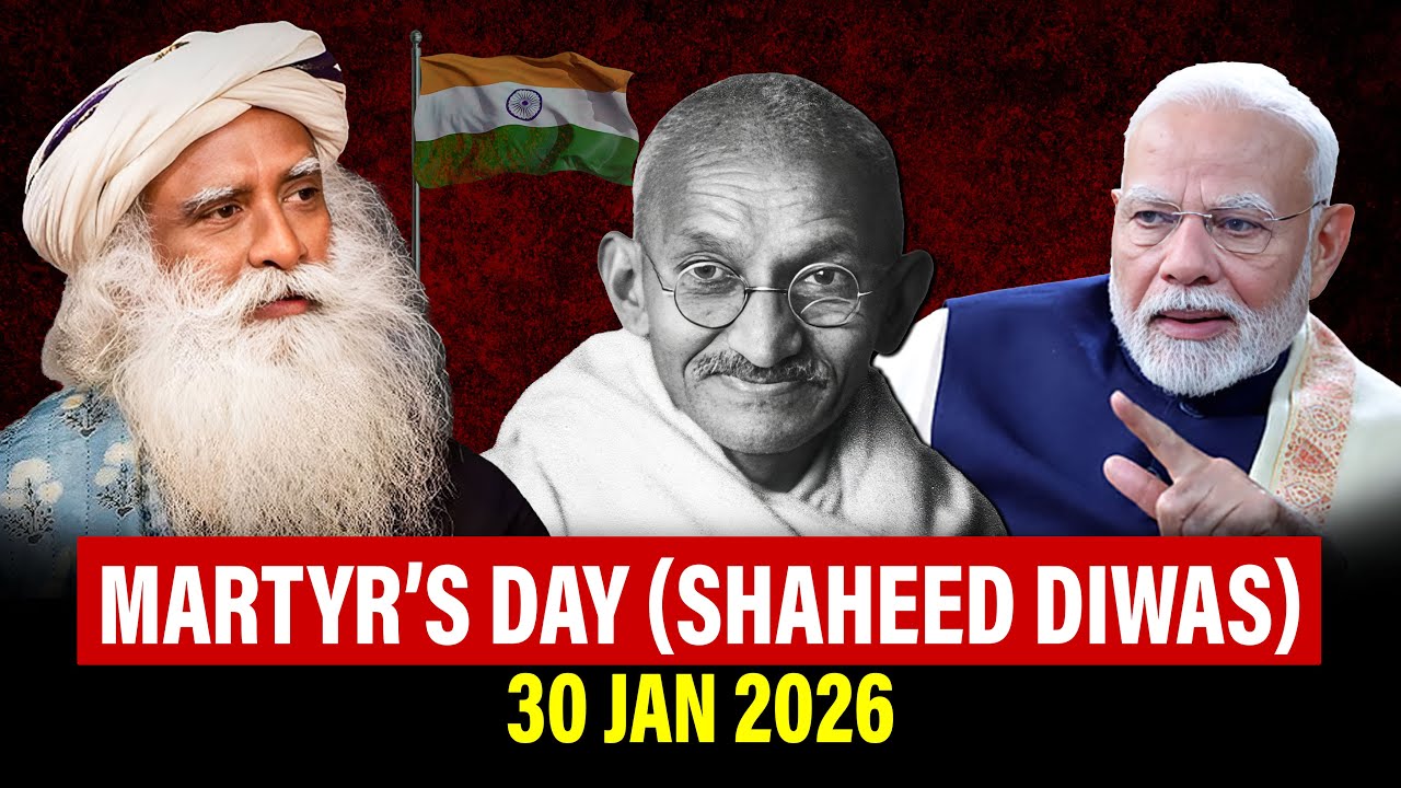 🔴LIVE | 🕊Martyr’s Day 2026 | Sadhguru’s POWERFUL TRUTH About GANDHI | Narendra Modi | 30 January