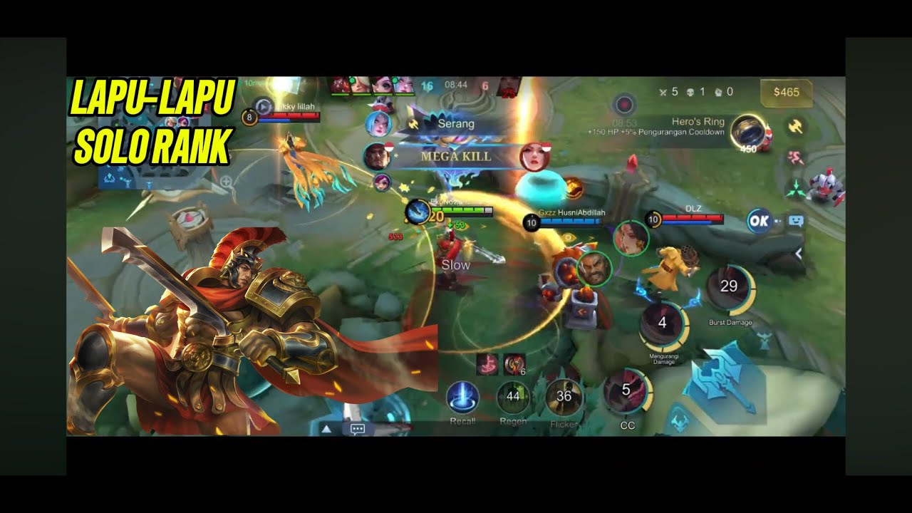 MOBILE LEGENDS - LAPU LAPU SOLO IN RANK