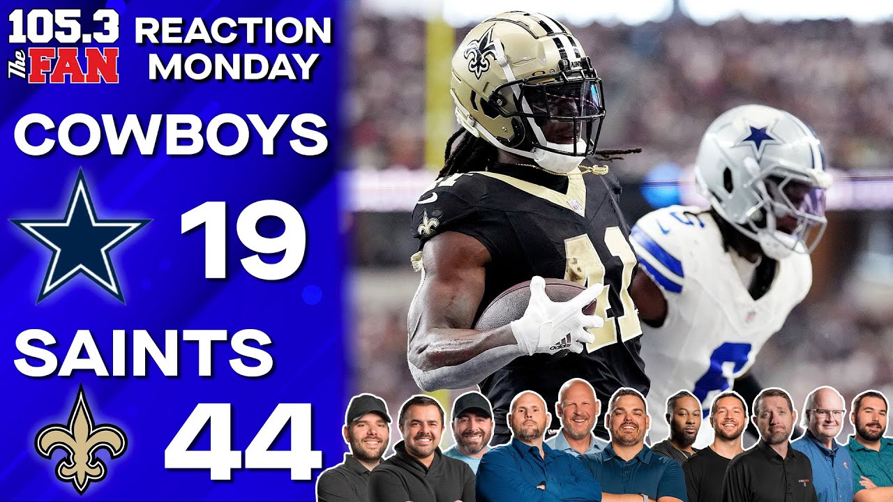 Reaction Monday: Cowboys 19, Saints 44