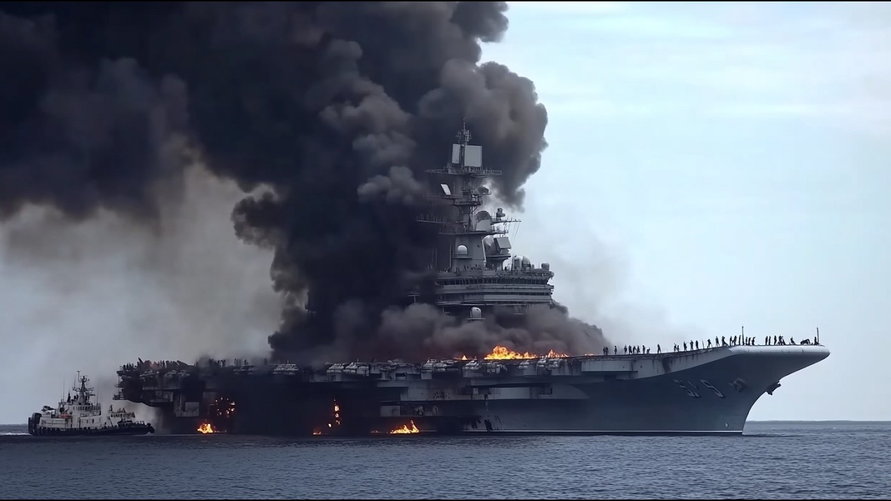 13 минут назад российский самолет Су-57 жестоко уничтожил американский авианосец в Черном море.