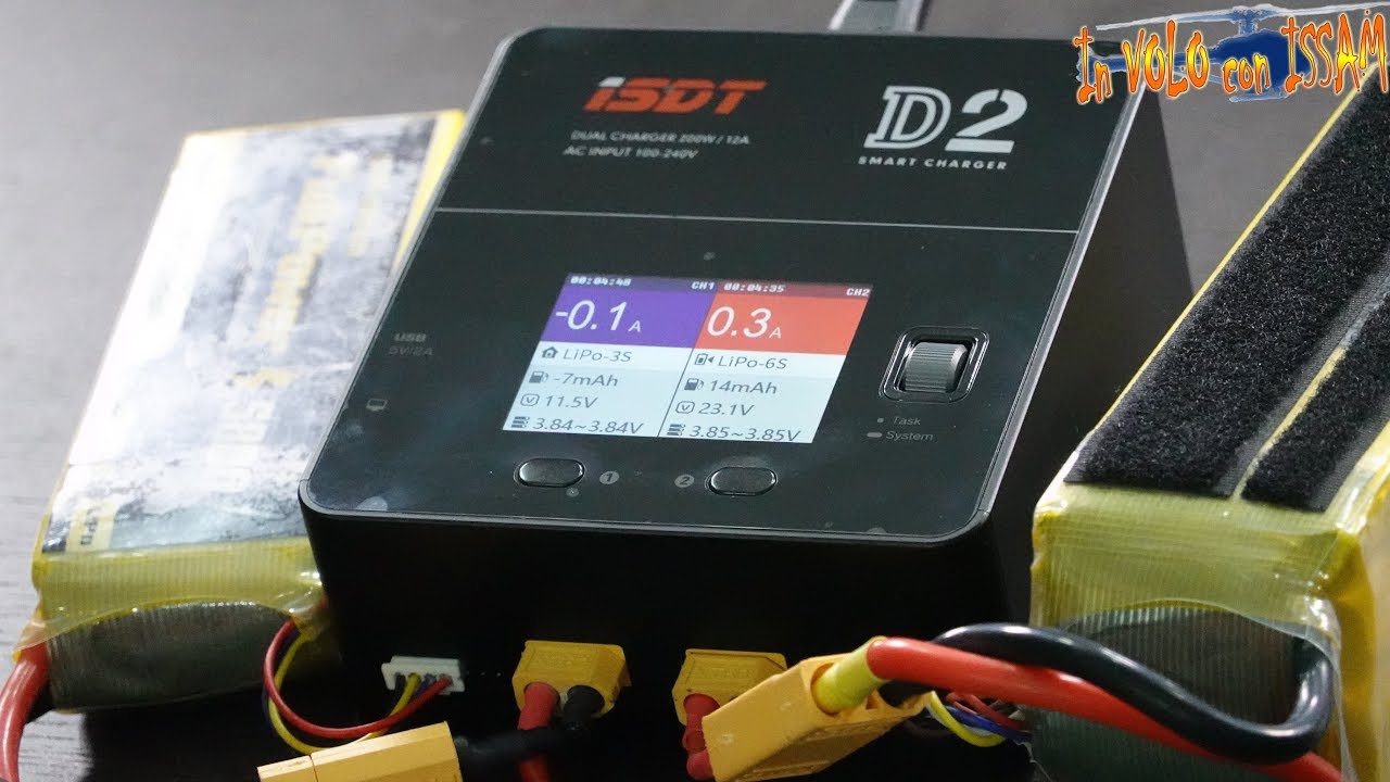 Caricare le BATTERIE con l'ISDT D2