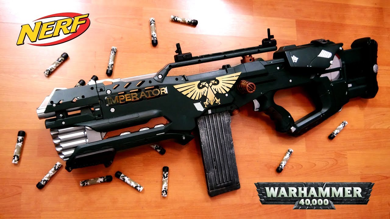 WARHAMMER NERF GUN | Nerf Longshot Mod by HUNTER