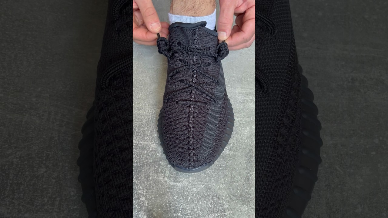 New yeezy 350 black one | sneaker lace for yeezy #sneakers #yeezy