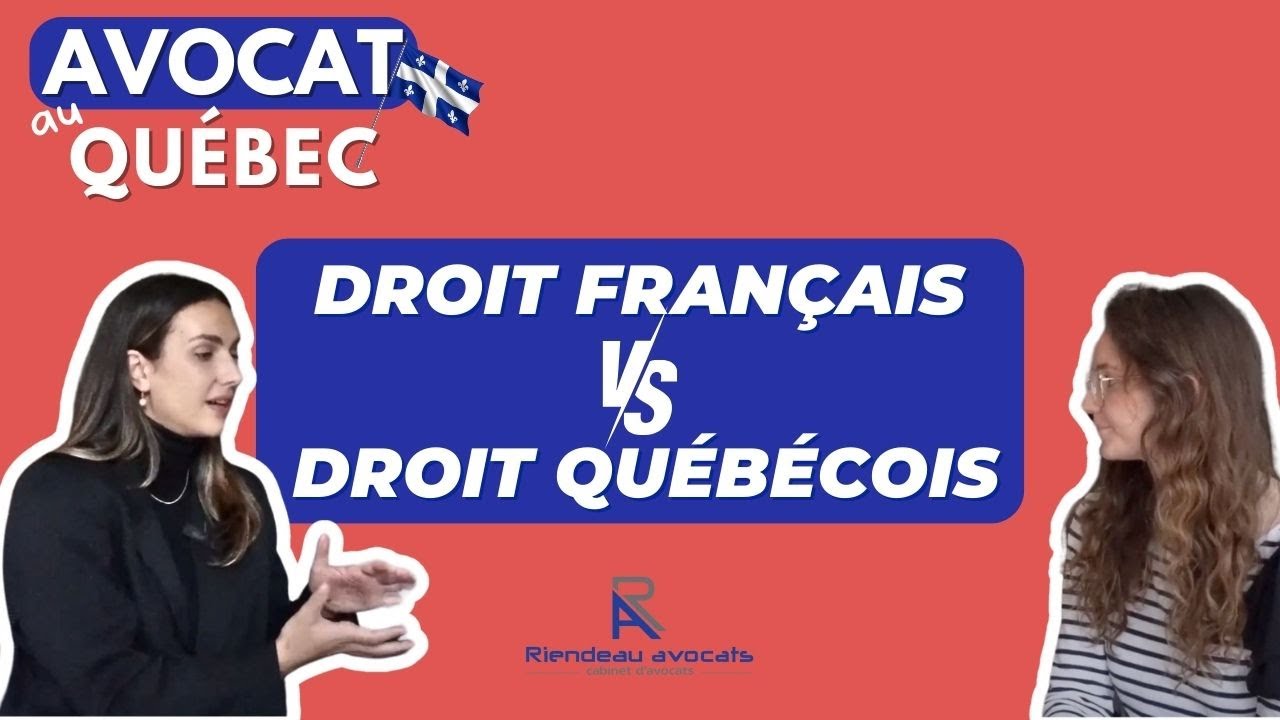 Différences entre le code civil Français et Québécois