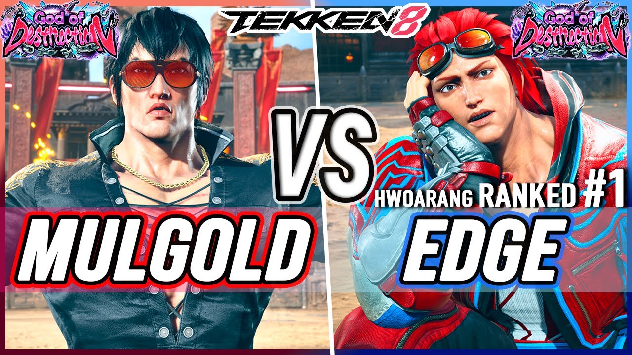 T8 🔥 Mulgold (Law) vs Edge (#1 Ranked Hwoarang) 🔥 Tekken 8 High Level Gameplay
