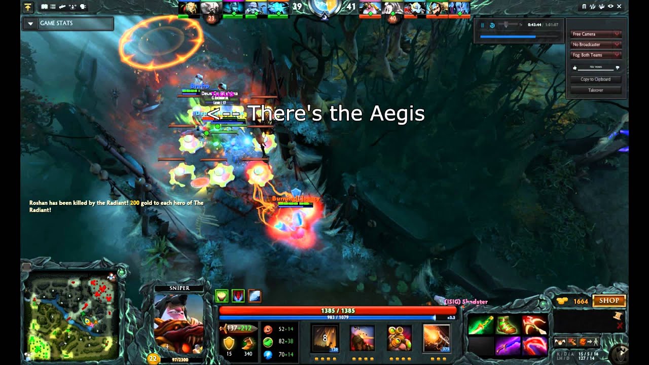 [Dota 2] An unconventional way of swiping the Aegis