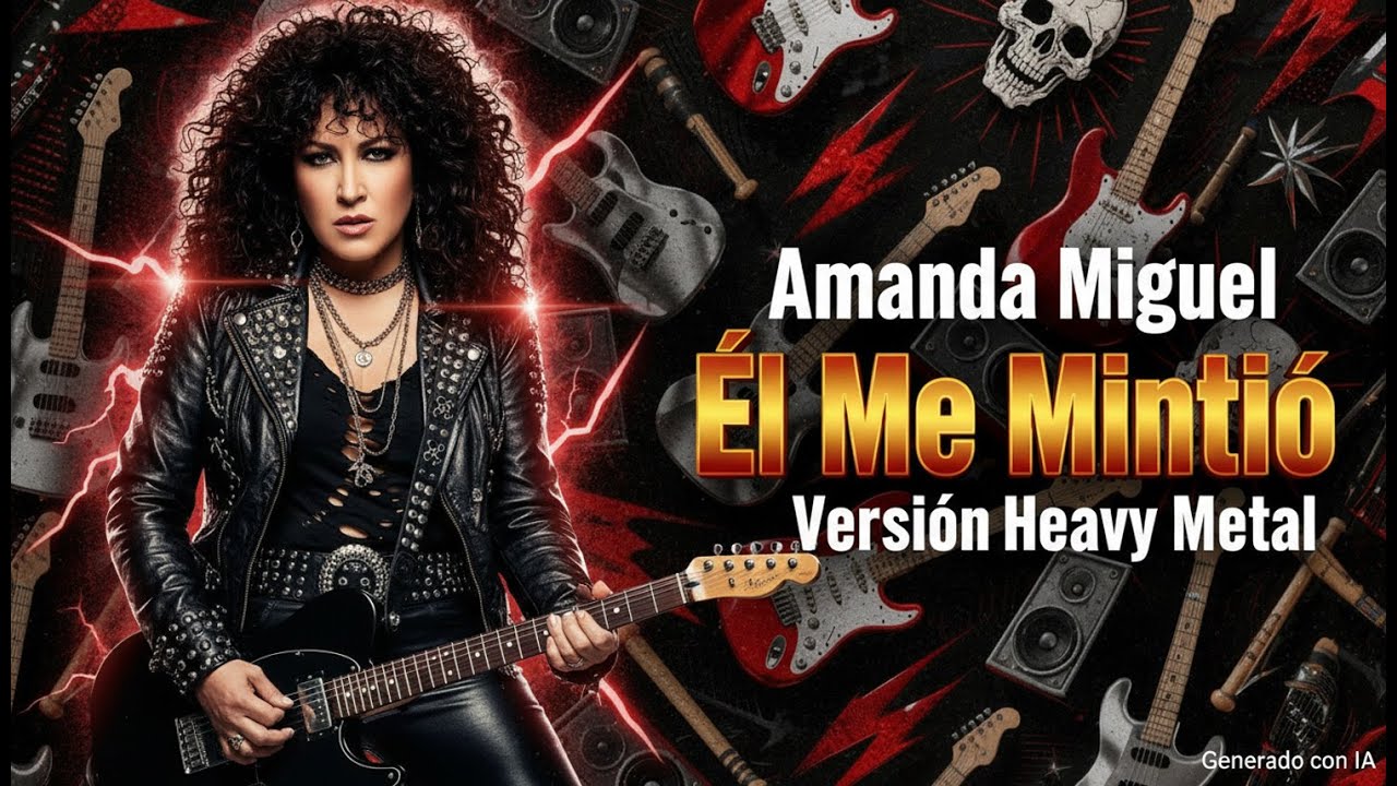 Amanda Miguel – Él Me Mintió | Cover IA Heavy Metal 80s dramático