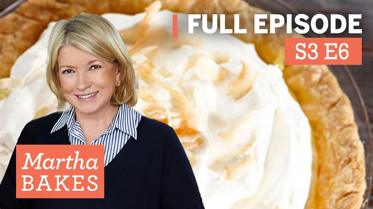 Martha Stewart's Key Lime Pie Recipe + Peach and Coconut Pie | Martha Bakes S3E6 