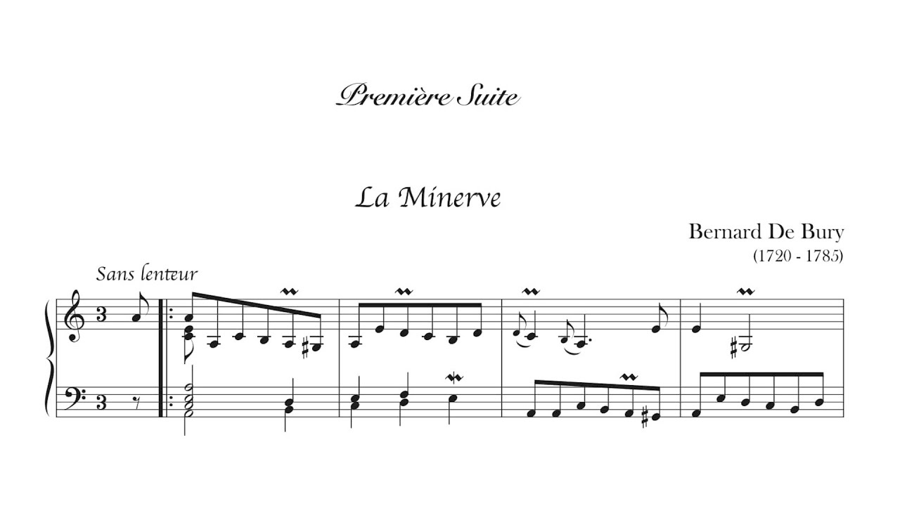 Bernard de Bury – Pièces de clavecin