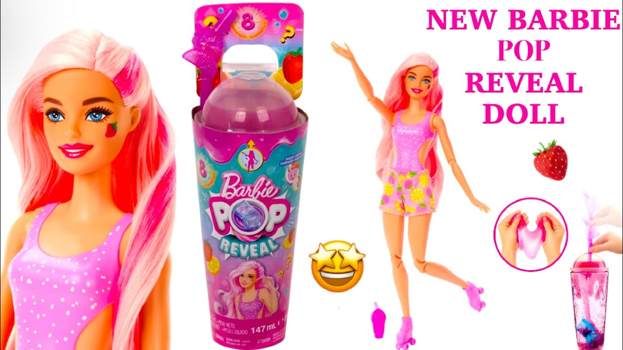 Unboxing ✨ NEW ✨ Barbie POP Reveal strawberry lemonade doll! 🍓 🍋| Fruit Series|