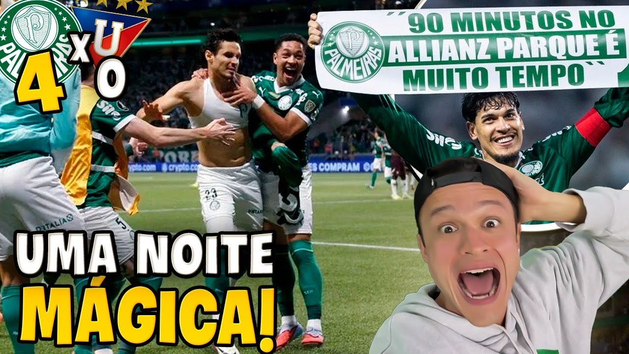 A MAIOR REMONTADA DA HISTÓRIA DO PALMEIRAS! 4 x 0 E UM CLIMA NUNCA VISTO ANTES! Palmeiras 4 x 0 LDU