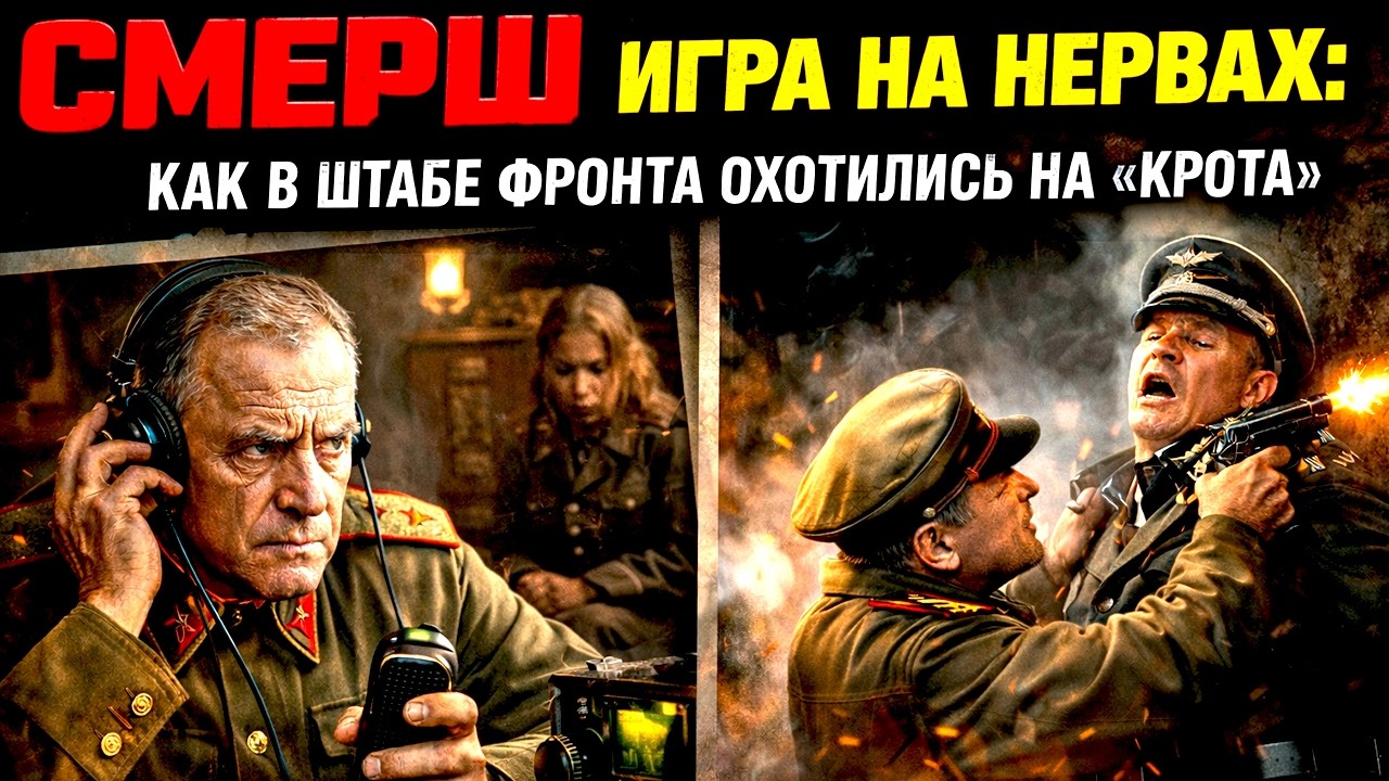 СМЕРШ. ИГРА НА НЕРВАХ: КАК В ШТАБЕ ФРОНТА ОХОТИЛИСЬ НА «КРОТА»