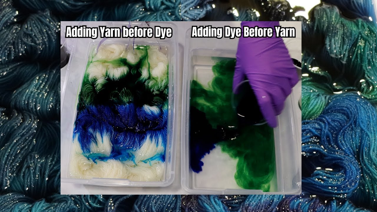 Adding Yarn Before Dye or After? Shoebox Dyeing Yarn 2 Ways (Dyepot Weekly 587)