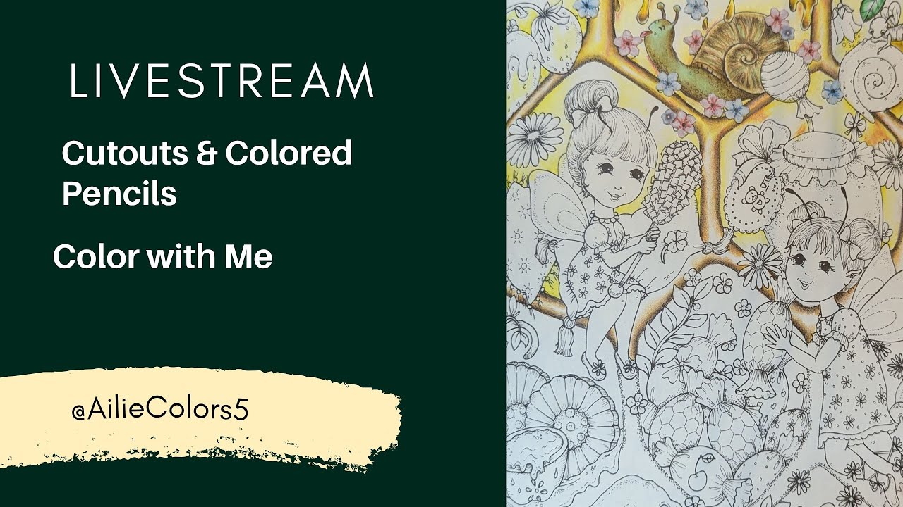 LIVE #FairyTouchOfMagic #ColoringLivestream | Colored Pencil & Paper Flower Art