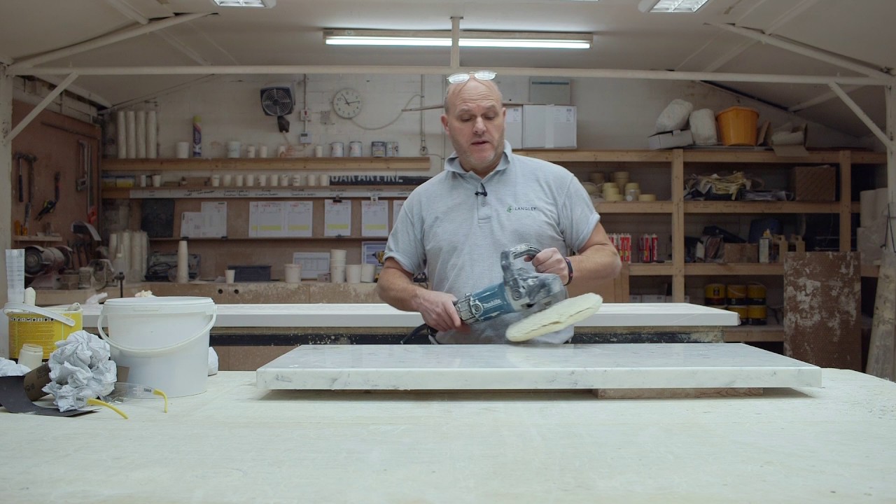 How to Polish Versital | Repair a Scatch | Polish Stone resin and Solid Surface
