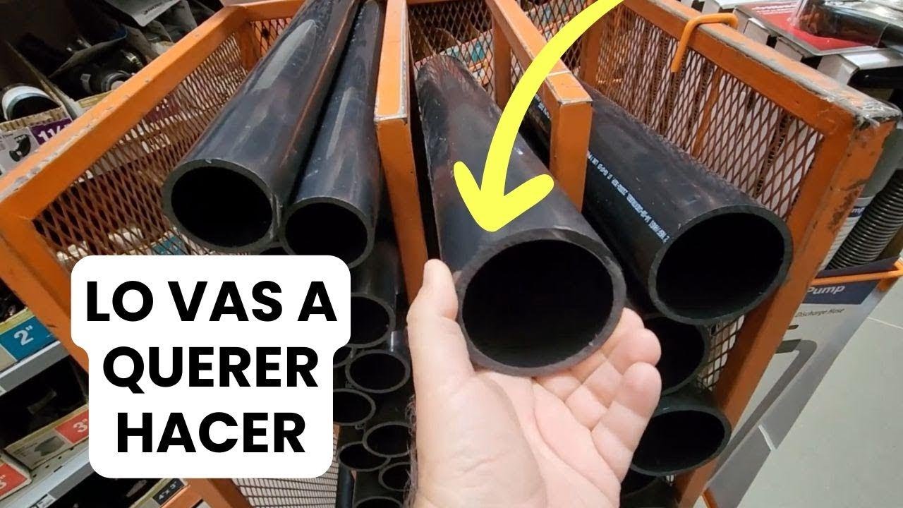 La RAZÓN GENIAL por la que Todos Están Comprando Tuberías de PVC Negras para su Porche!