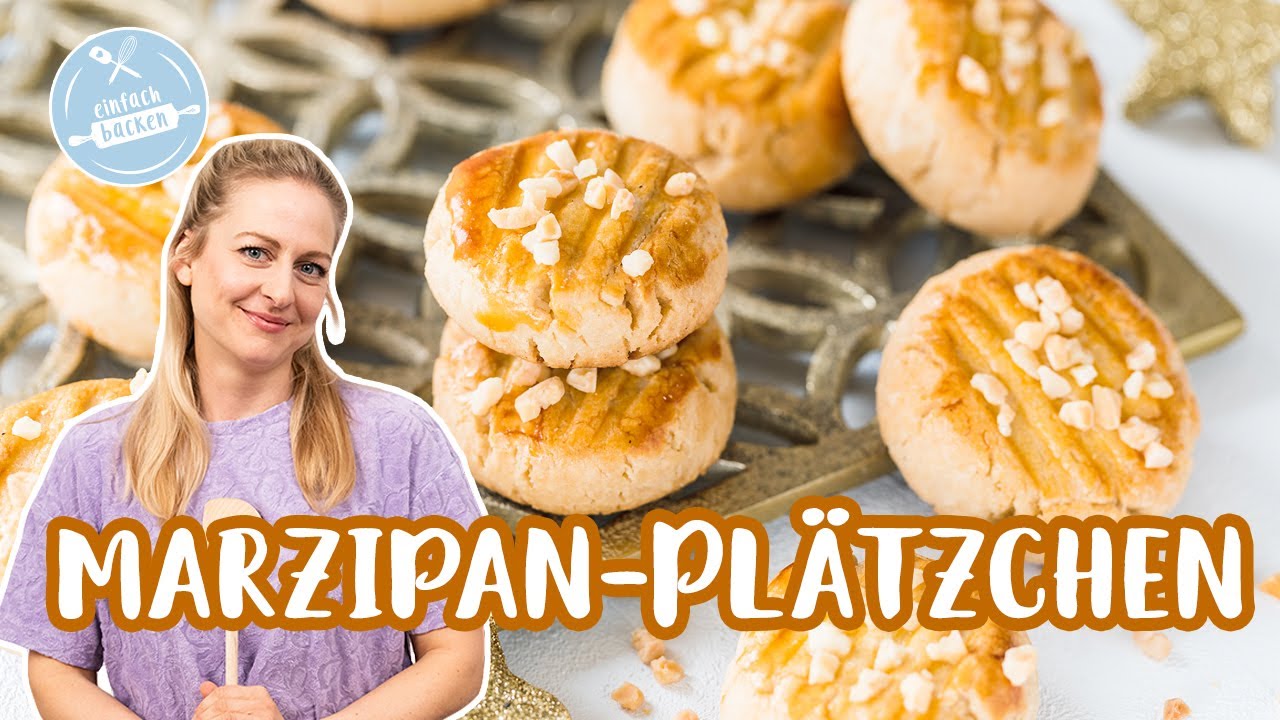 Marzipan-Pl&auml;tzchen 🍪⏱️| Schnelle Weihnachtspl&auml;tzchen | Einfach Backen