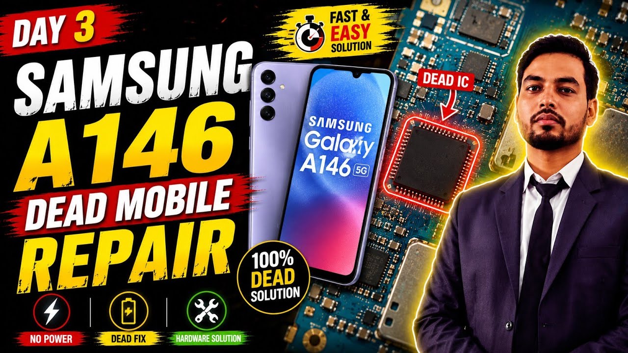 SAMSUNG A146-5G Dead Mobile Repair LIVE | Smart Mobile Solution | FREE  Mobile Repairing Course 