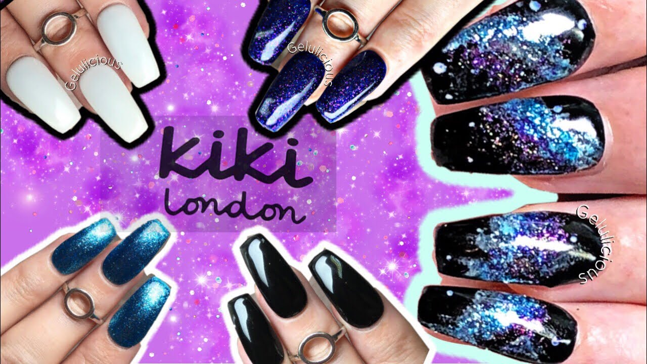 Galaxy Gel NAIL Design Using Kiki London Gel Polishes