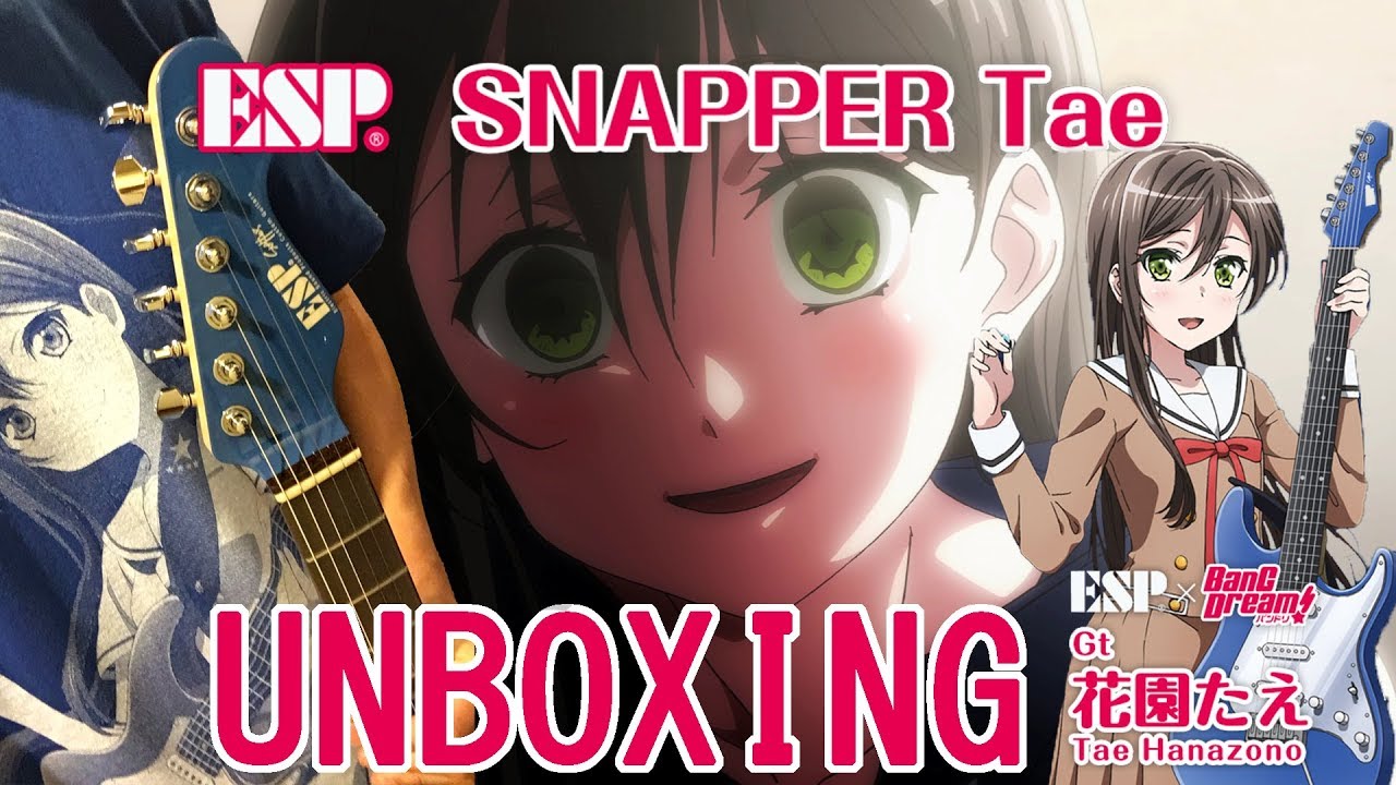 【ESP×バンドリ】ESP SNAPPER Tae おたえ用のギター開封しました
