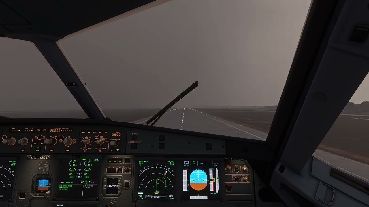 OUT OF THE STORM!! | A320 251N | HINDON AIRBASE RWY 09 | Microsoft Flight Simulator 2020