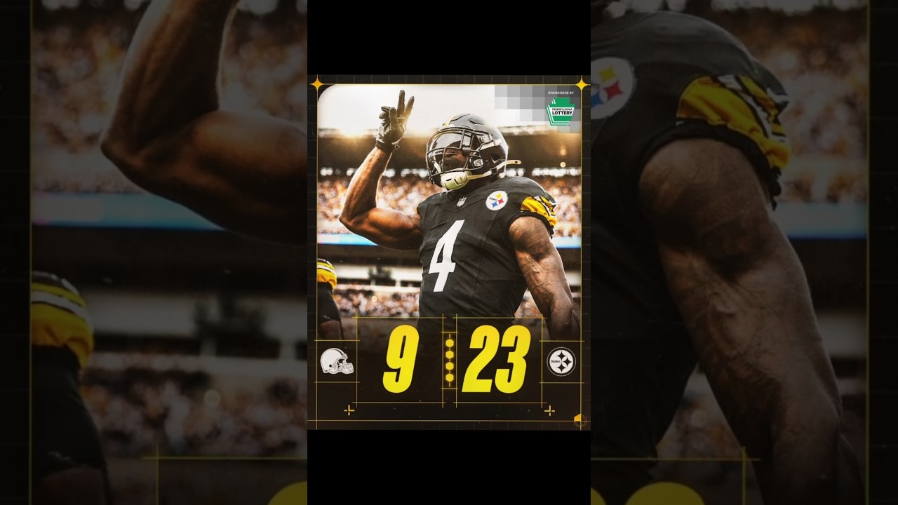 Steelers dominate! Strong D all game. 