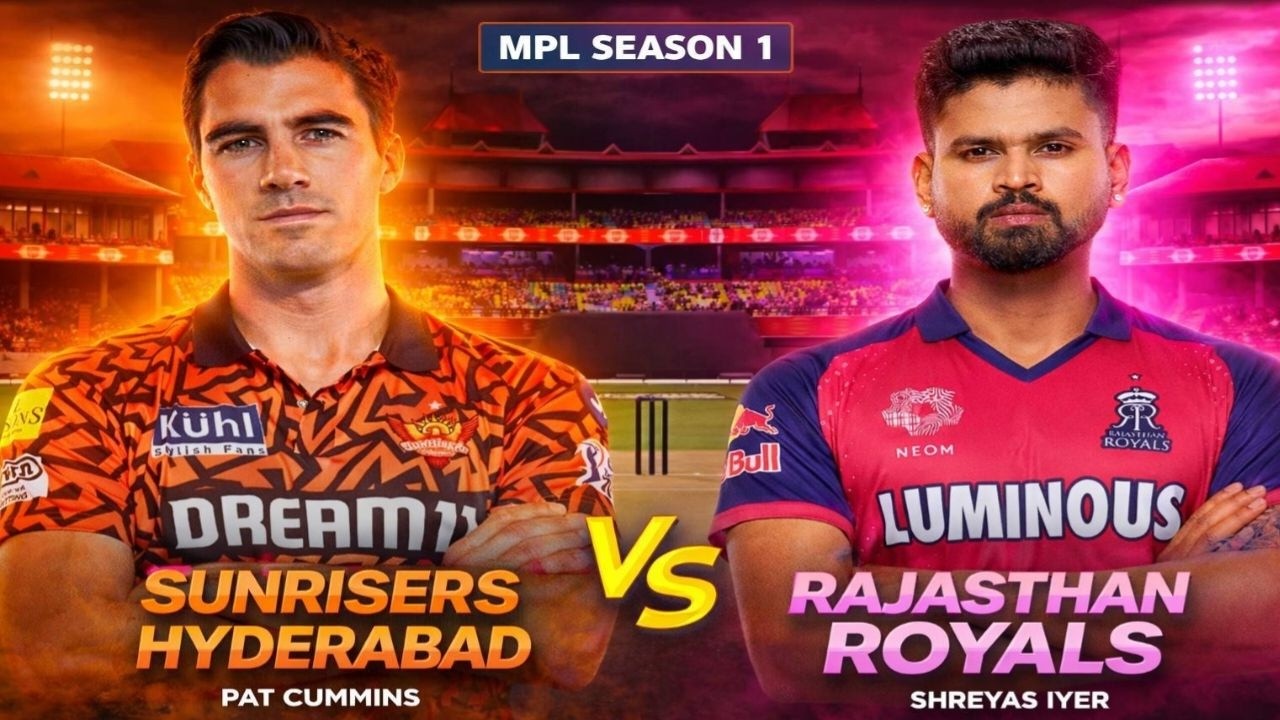 SRH VS RR MPL SEASON 1  LIVE STREAM | MADDYGAMING | CRICKET 26