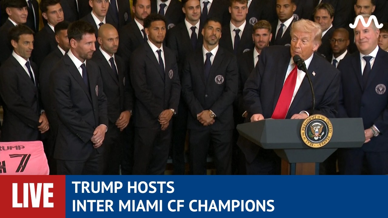 LIVE: President Trump Welcomes Inter Miami CF, 2025 MLS Champions, at White House
