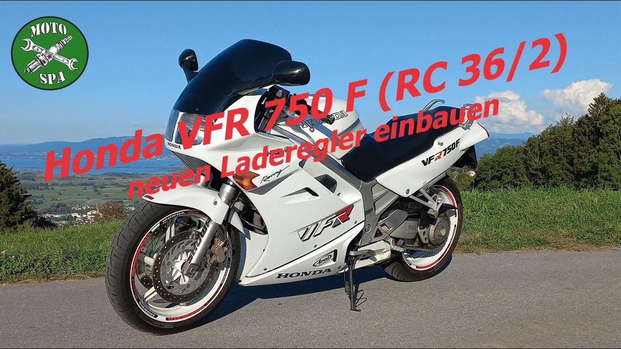 Honda VFR 750 F RC36/1 Laderegler austauschen, replace charge controller