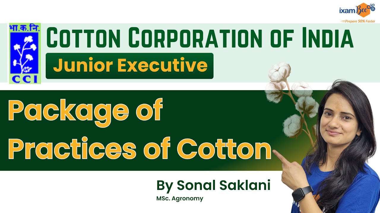 Target Cotton Corporation of India (CCI 2023) || Package of Practices of Cotton || By Sonal Mam