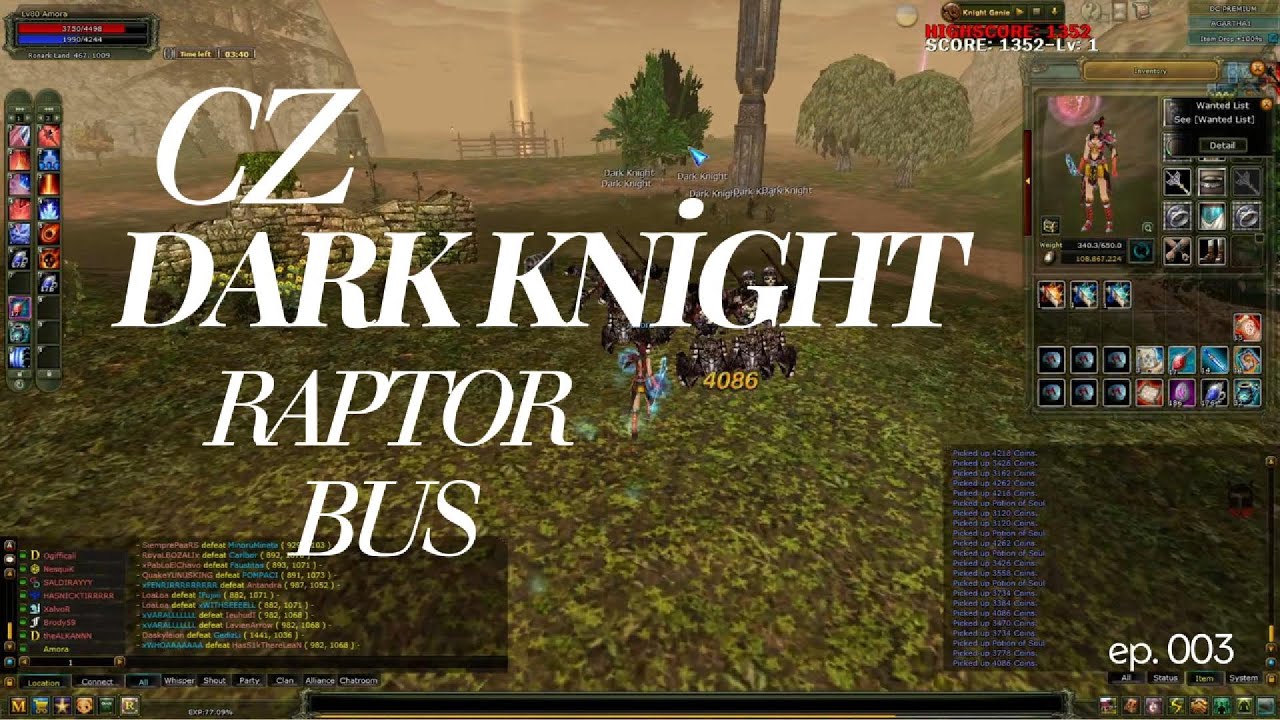 CZ DARK KNİGHT MAGE FARM | BUS BES RAPTOR DROPLARI ON! #agartha #magefarm #knightonlieagartha