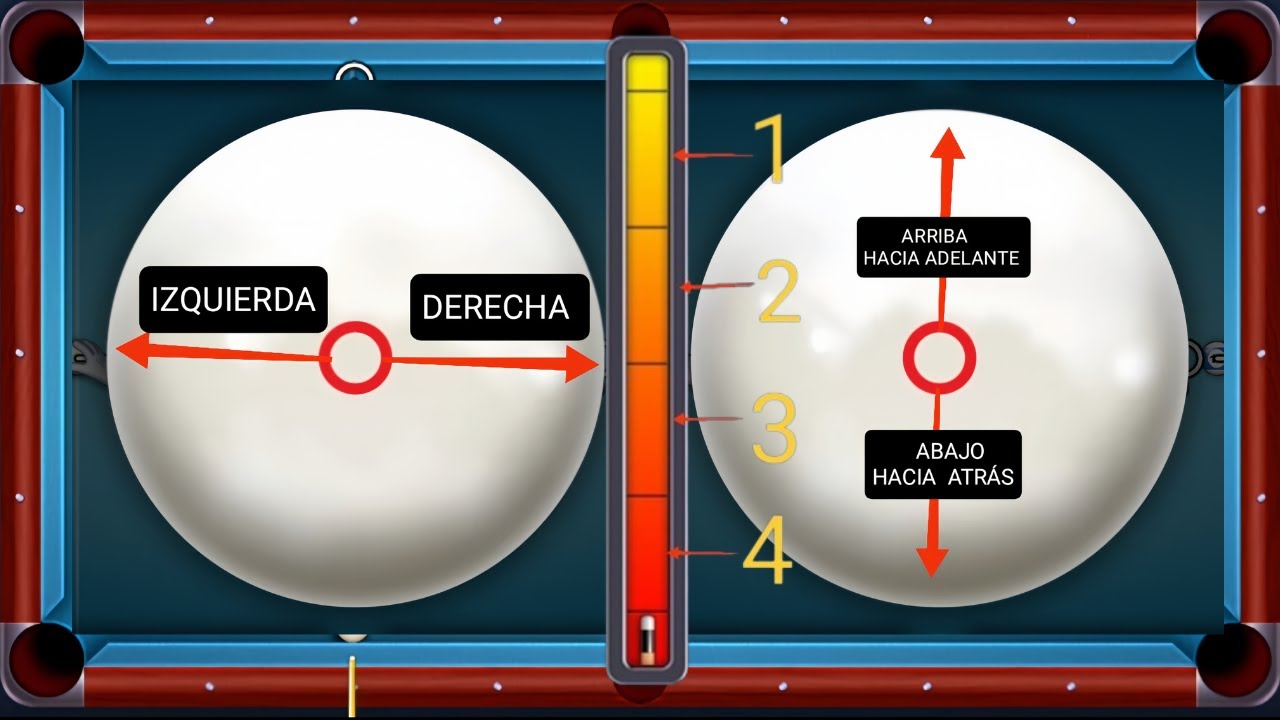 Cómo usar los GIROS/EFECTOS en 8 ball pool [2023] TUTORIAL