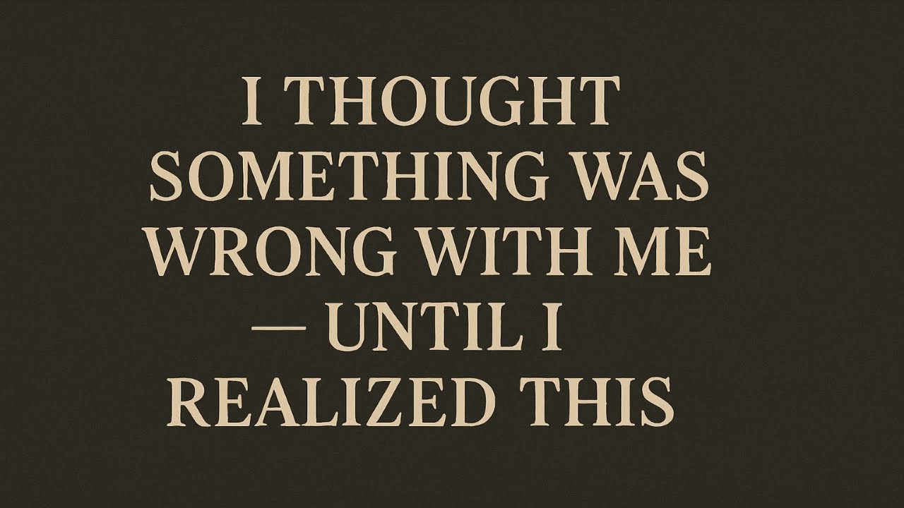 I Thought Something Was Wrong With Me — Until I Realized This | Carl Jung Wisdow