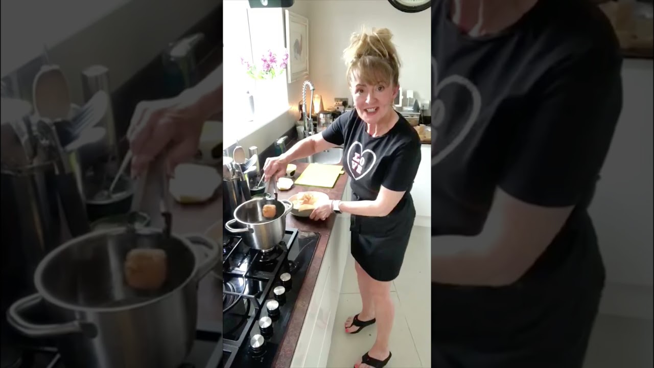 Hungry woman cooks - Mozzarella in panko breadcrumbs.