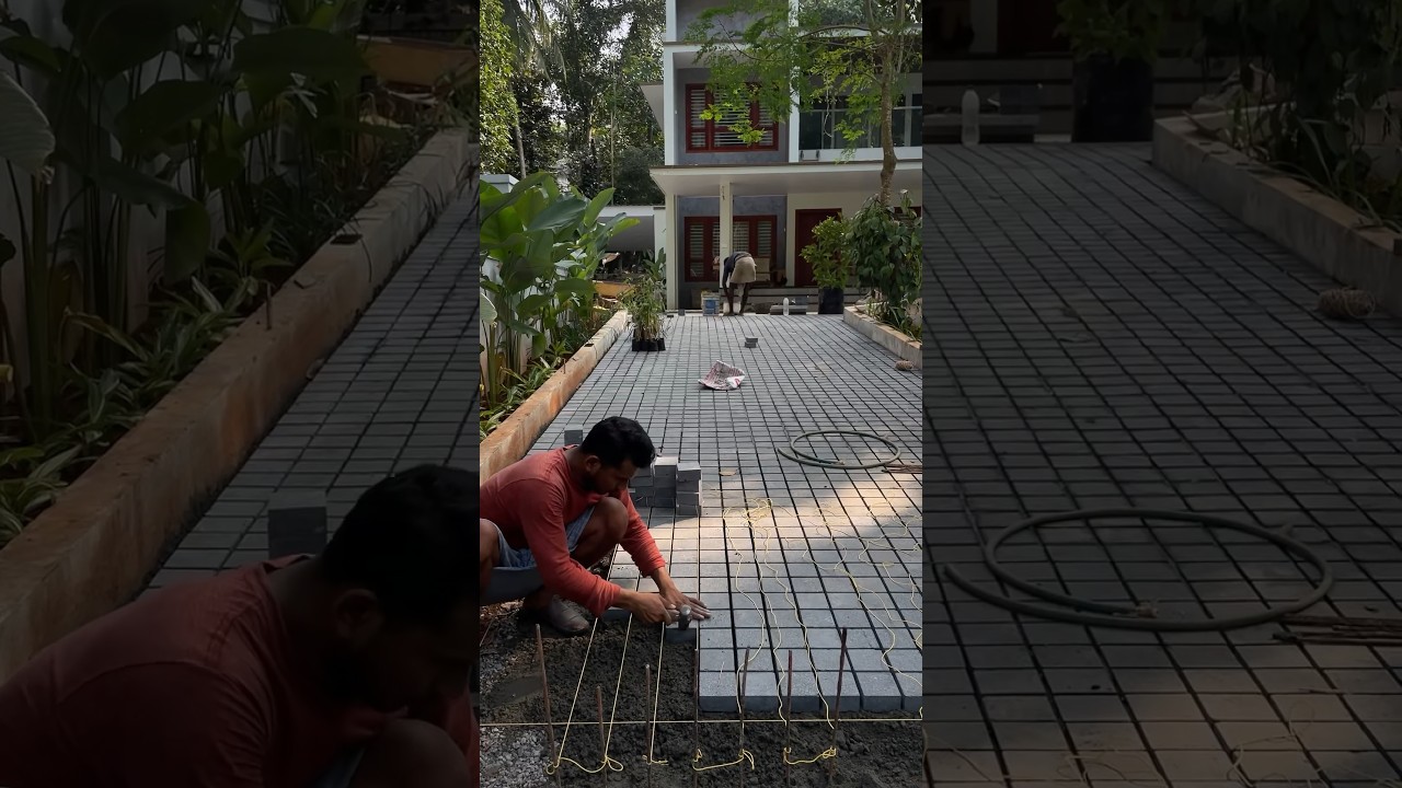 cobble stone laying.